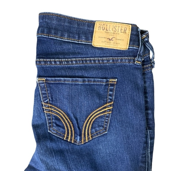 Hollister Jeans Women's 5R W28xL30 Blue Mid Rise Super Skinny Cotton Blend Denim - Picture 3 of 13